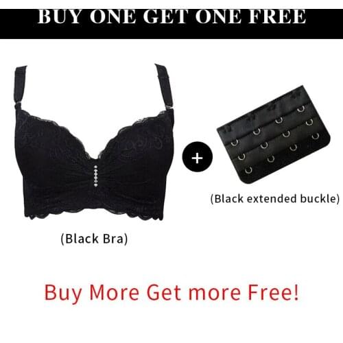 Push Up Bra Plus Size Sexy Lace Bralette Gathering Fantastic Underwire Bra Women Thin Cotton Lingerie Underwear C D E Cup
