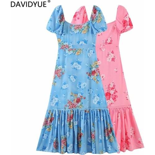 Davidyue Pink Summer Dresses