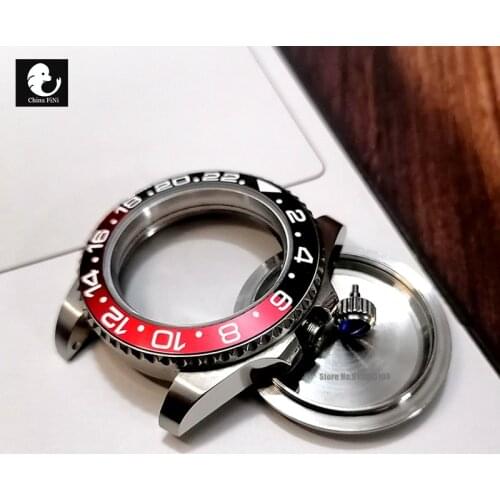 Diver Water Ghost watch case Luxury Sapphire Crystal Men Mechanical Watches Ceramic Bezel Refit Seiko 4R/NH35A/NH36A Movement