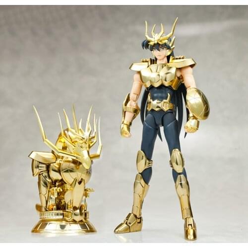 Original Bandai Tamashii Saint Seiya EX 30TH Anniversary Golden Shiryu New Bronze Saint PVC Action Figure Metal Armor Model Toys
