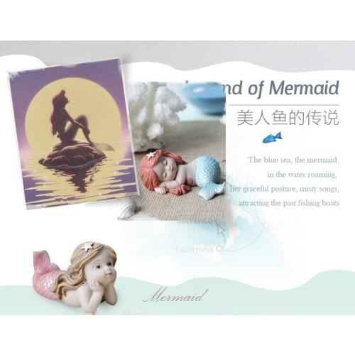 Mermaid silicone mold silica gel mould for wedding birthday fondant cake cute dreaming sea mermaids mould for cake decorations