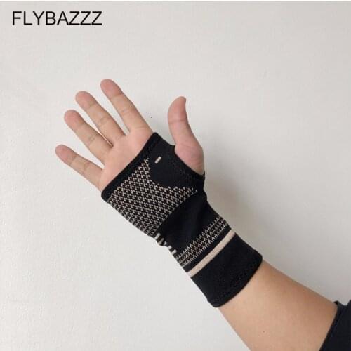 Copper Nylon Wrist Support Compression Gloves Wrist/Ankle/Knee/Leg/elbow Pad Protect Palm Elastic Brace Sleeve Sports Bandage