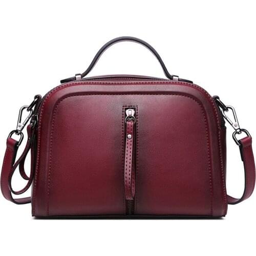 Leather WOMENS Bag 2019 New Style European And American-Style Handbag Fashion Spray Color One-Shoulder Sling Bag Crossbody Bag