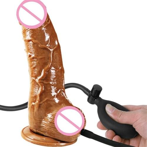 Horse Big Dildo Enlargement Inflatable Stimulation Huge Penis Pumps For Women G Spot Sex Toys Women Masturbation Sex Shop