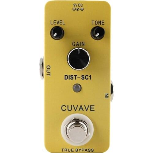 Mini Distortion Guitar Pedal Classic Warm Smooth Style Distortion Guitar Effect Pedal True Bypass Metal Shell Guitar Accessories