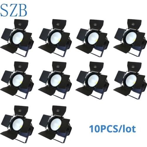 200W COB LED Par Light with Barn Doors Square COB Blinder Light White and Warm White Stage Party Par Light 10pcs/lot/SZB-SCOB200