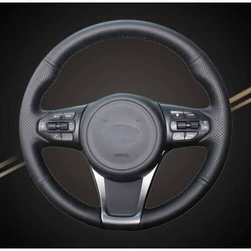 Car Braiding On The Steering Wheel Cover for Kia Sorento 2015-2018 Sedona 2015 2016 2017 2018-2019 DIY Auto Covers Car-styling