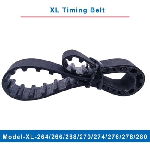 XL timing belt model-264XL/266XL/268XL/270XL/274XL/276XL/278XL/280XL belt teeth pitch 5.08mm width 10/15mm for XL timing pulley