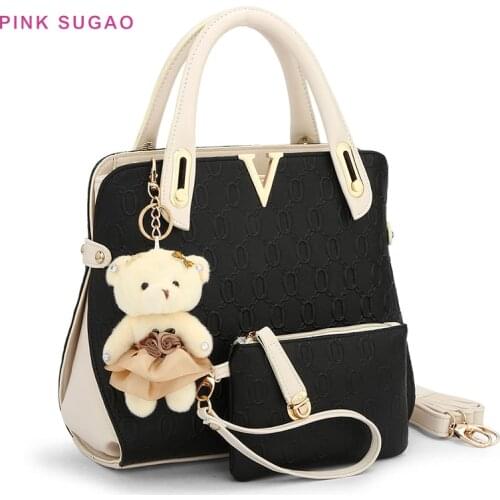 Pink Sugao luxury handbags women bags designer 2PCS composite bag tote bag women shoulder bag purses and handbags crossbody bags