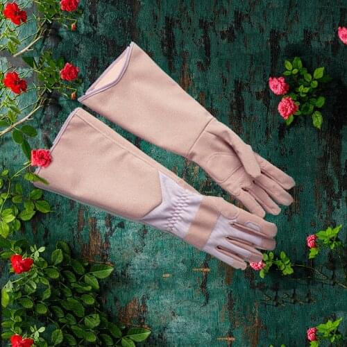 Gardening Gloves Floral Printed Protective Garden Gloves Long Sleeve Wrist Protective Garden Flower Pruning Gloves