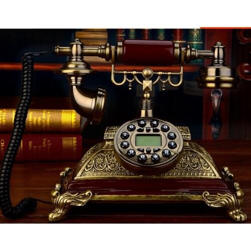Old fashioned antique fixed telephone home fashion phone/ Redial / Hands-free / backlit version Caller ID