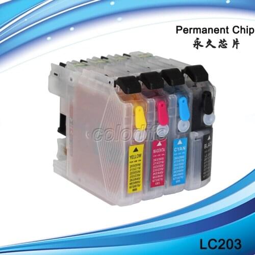 XIMO Refillable ink cartridge LC203 for Brother MFC-J4420DW, MFC-J4620DW, MFC-J5520DW, MFC-J5620DW