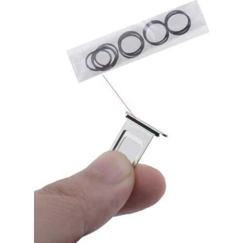 10pcs/lot Sim Card Tray Slot Waterproof Seal Rubber Ring Circle For iPhone 7 8 Plus 11 Pro X XR XS Max
