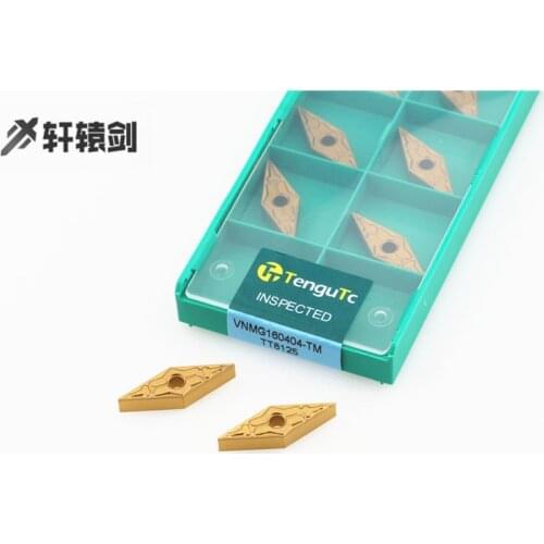 10PCS VNMG160404 VNMG160408 TM TT8125 High Quality Carbide Outer Turning Tool VNMG 160408 160404 CNC Lathe