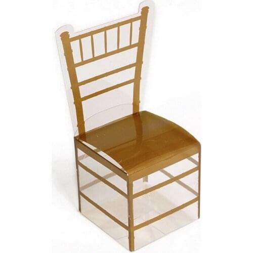 100pcs pvc chair pattern wedding candy boxes candy box for DIY wedding candy box baby shower birthday guests gift box party dec