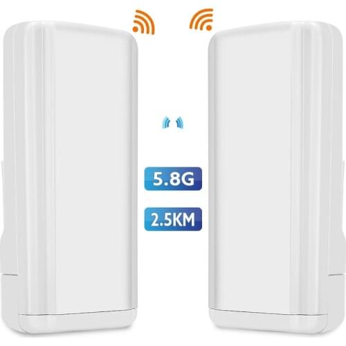2 Pcs Wireless WiFi Bridge Outdoor CPE Router wifi 4g 5.8ghz 450Mbps Repetidor wifi Extender 5ghz Long Range Access Point