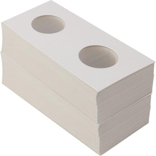 2x New 50pcs 2x2 Cardboard Mylar Coin Collection Holders Storage 29mm