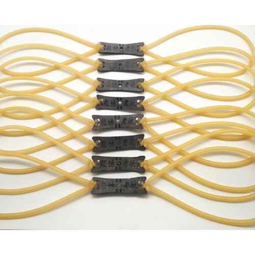 3 PCS Velocity Elastic Bungee Rubber Band for Slingshot Catapult Hunting Yellow
