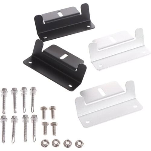 4Sets Solar Panel Mounting Brackets Flat Roof Mount Kit Car Aluminum Bracket