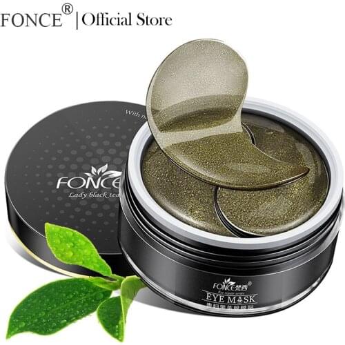 [Normal delivery] Black Tea Collagen Crystal Eye Mask 60pcs Natural Remover Dark Circles Sleep Mask Bags Under The Eye Patches