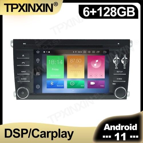 128GB Android 11.0 Car Radio For Porsche Cayenne 2002 2003 - 2010 Multimedia AutoRadio DVD Player Navigation Stereo GPS 2 din