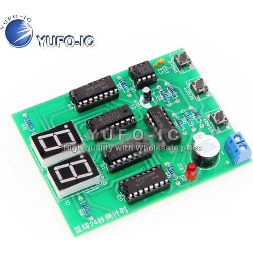 Basketball game 24 seconds Countdown Electric 2-bit Countdown electronic production Practice electronic teaching kit DIY