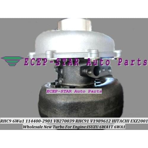 Free Ship RHC91 114400-2901 114400-2902 VA270074 VD270074 VI98 Turbo For HITACHI EXZ200-1 EX200-1 For ISUZU 6WA1T 6WA1 TCN