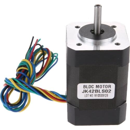 4000rpm 42mm BLDC Brushless DC Motor 24V 52W 3 Phase 5mm Round Shaft Body length 61mm For 3D printer High Torque Small DC Motor