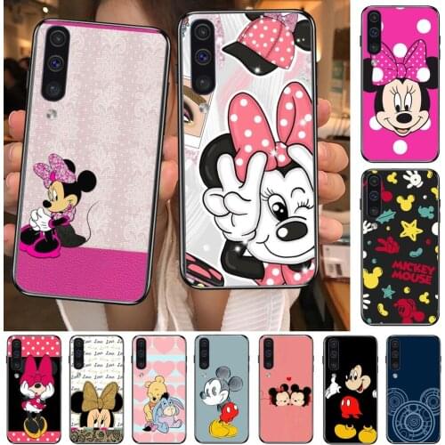 Mouse Mickey Black Fun Phone cover hull For SamSung Galaxy S8 S9 S10E S20 S21 S5 S30 Plus S20 fe 5G Lite Ultra black soft case