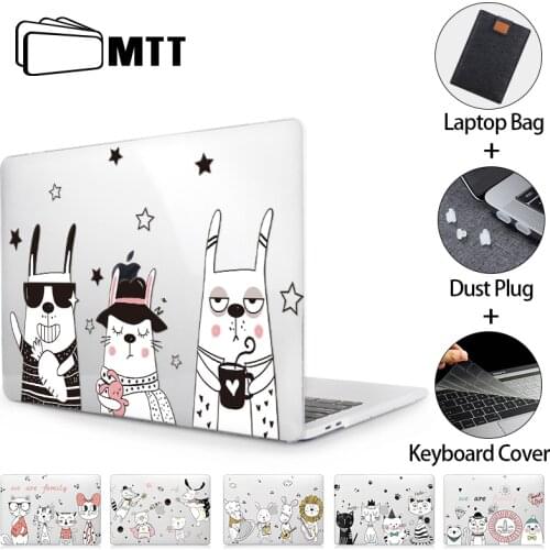 MTT Cute Cartoon Case For Macbook Air Pro Retina 11 12 13 15 16 Touch Bar Crystal Cover for macbook air 13 Laptop Sleeve a2251