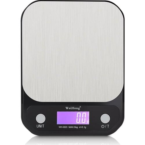 10kg/1g Digital Kitchen Scale,LED Electronic Food Diet Measuring stainless steel Weight,Battery Operated Mini Cooking Balance