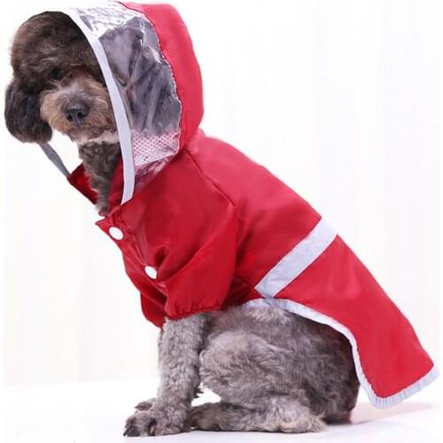 Dog Rainy Oversized Waterproof Raincoat Medium Large Dog Raincoat Safety Walking Dog Gear Supplies Two-Legged Jacket Clothing