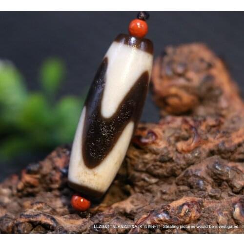 Energy Magic Power Tibetan Old Agate Sharp Tiger Tooth dZi Bead Totem Fit For Making Bracelet Timestown UPD0721V22