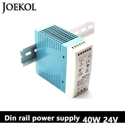 MDR-40 Din Rail Power Supply 40W 24V 1.7A,Switching Power Supply AC 110v/220v Transformer To DC 24v,ac dc converter