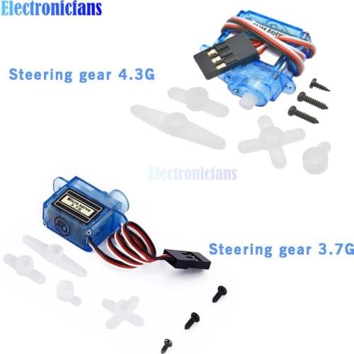 Micro 3.7g/4.3g Servo Steering Gear for Control Aeromodelling Aircraft Flight Direction Helicopter Volts Mini Steering Gear Tool