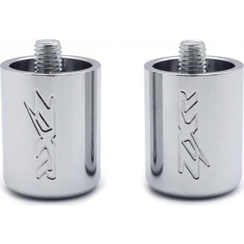 Aftermarket free shipping motorcycle parts Bar End for Kawasaki ZX 750 900 650R 7R 9R Z1000 10R ZZR1200 12R ZX14 Chrome