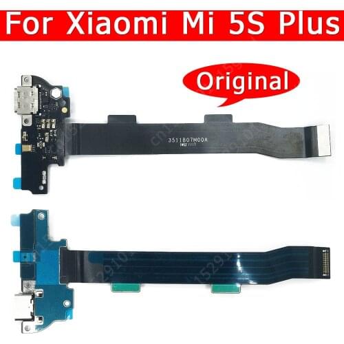 Original USB Charge Board For Xiaomi Mi 5S Plus Mi5S 5SPlus Charging Port Connector Phone Accessories Replacement Spare Parts