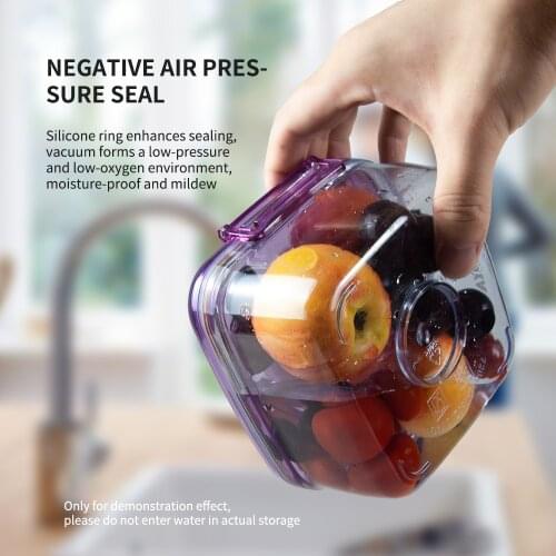 Food Vacuum Container Fresh-keeping Box with Vacuum Pump Storage in the Kitchen for Storage and Order Organizer Food Packaging