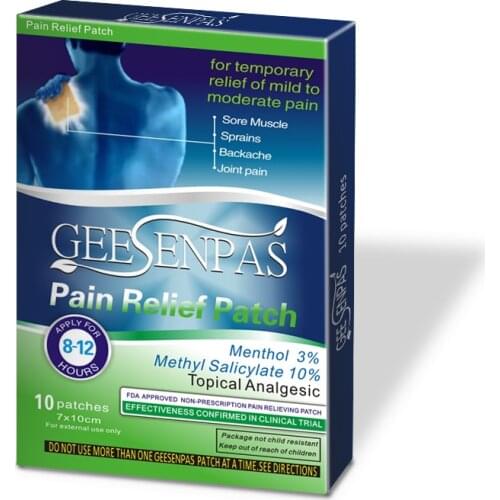 10pcs/box Pain Relieving Patch Relief Back Muscle Pain Balm Plaster