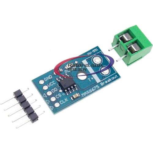MAX6675 K Type Thermocouple Temperature Sensor Converter Board For Arduino SPI Interface Module For Arduino 50mA Terminal DIY
