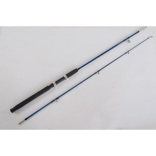 1.2m-2.4m lure fishing rod FRP fishing pole solid cast rod Long shot fishing rods two color options