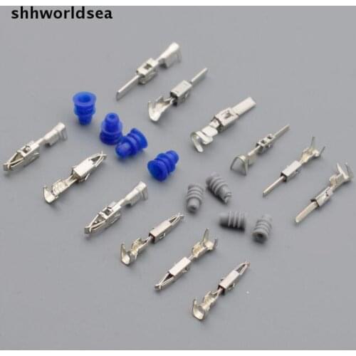 Shhworldsea 30pcs connector waterproof ring/circle plug Silicone sheath,seal caps 1.5 3.5 serie car wire spade Crimp terminal