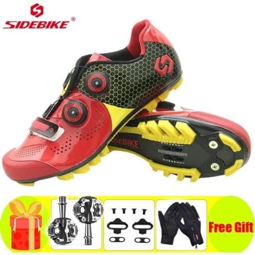 Sidebike Cycling Shoes Sapatilha Ciclismo Mtb Men Sneakers SPD Cleats Pedals Mountain Bike Self-locking Athletic Bicicleta