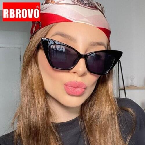 RBROVO 2021 Cat Eye Sunglasses Women high quality Eyewear Women/Men Retro Glasses Women Brand Designer Gafas De Sol Para Mujer