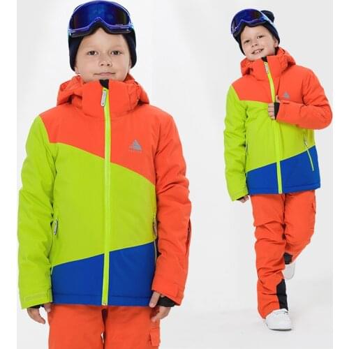 Winter Childrens Multi-color Ski Suit Single And Double Board Boys And Girls Ski Jacket Travel Mountaineering Sportswear