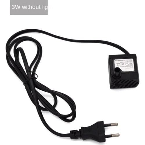 AC 220V 3W EU Plug Submersible Water Pump Aquarium Fountain Air Fish Pond Tank 1pcs