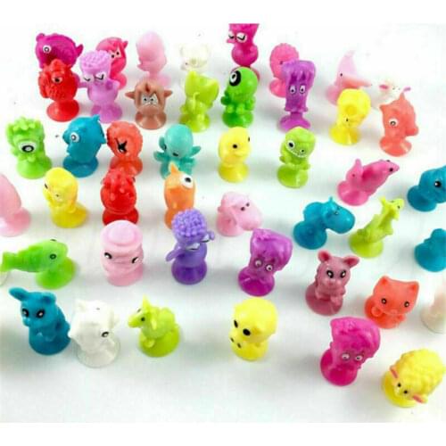 10x Mini Cartoon Animal Action Sucker Small Monster Toys for Kids Children Gift