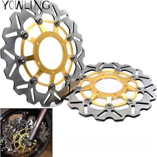 2PCS Motorcycle Front Floating Brake Disc Rotor For Honda CBR600RR 2003 2004 2005 2006 2007 2008 2009 2010 2011 2012 2013 2014