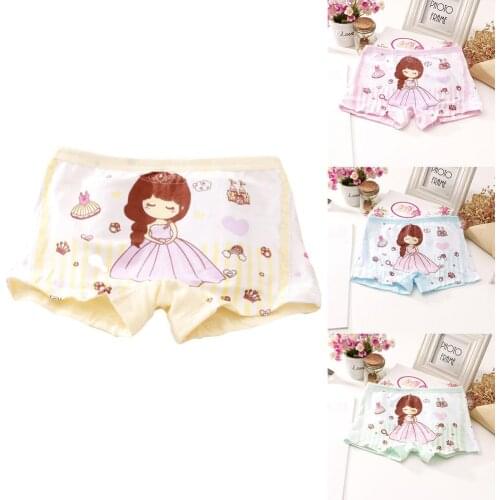 2018 New Baby Girl Kids Cotton Soft Cartoon Princess Shorts Breathable Underwear Panties