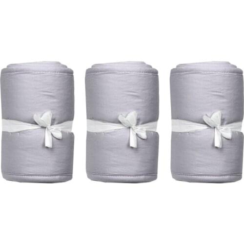 3 Pcs/Set Baby Crib Rail Cover Breathable Protector Padded Infants Safe Teething Guard Wrap Newborn Cot Bed Bumper